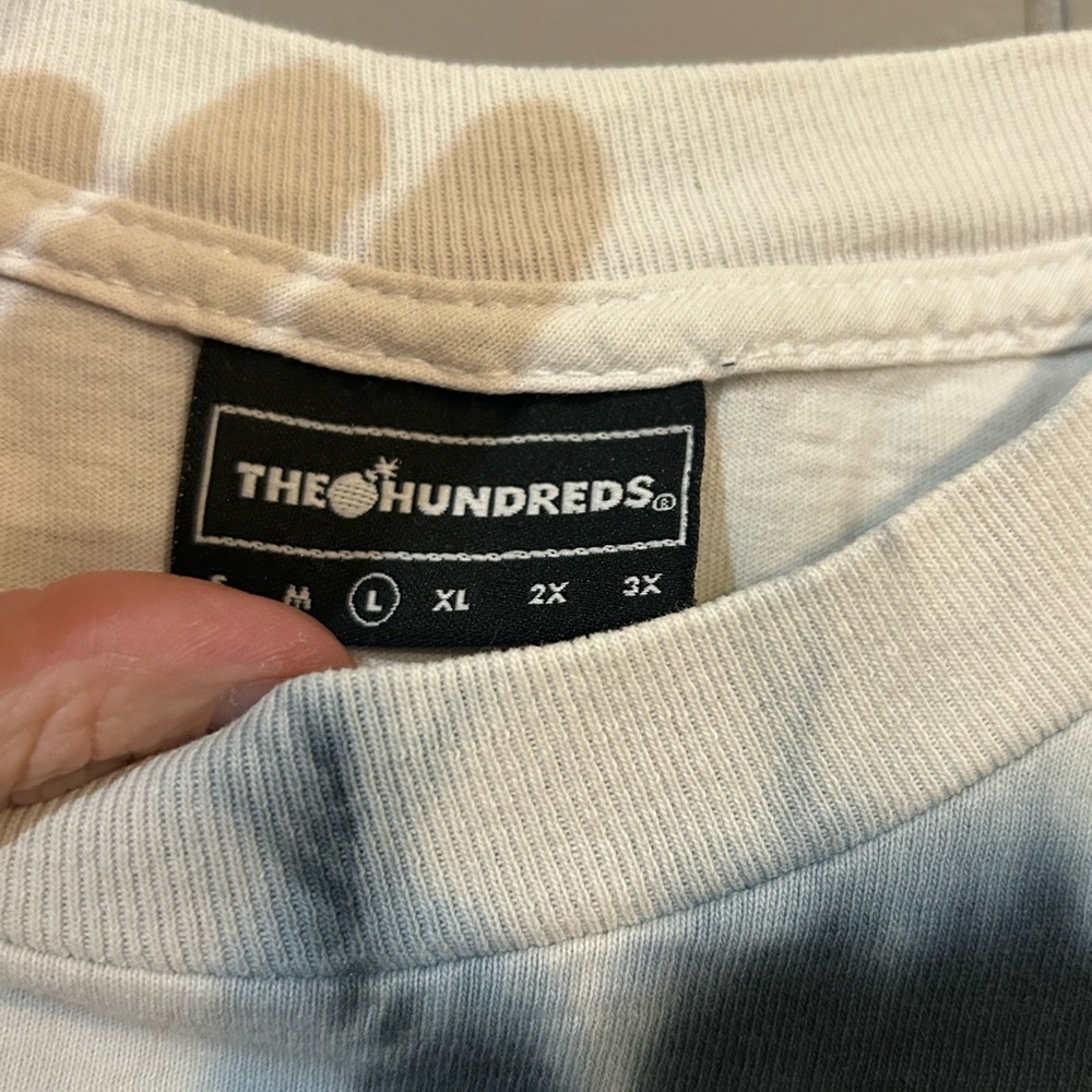 The Hundreds White Tee with Yellow & Black Bomb Label - Picture 4 of 5